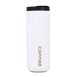 Coffee Mug White Stainless Steel - 550ml