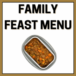 Family Feasts Menu